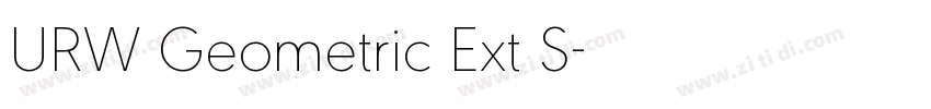 URW Geometric Ext S字体转换